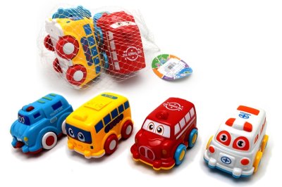 FRICTION CARTOON CAR,4PCS - HP1055248