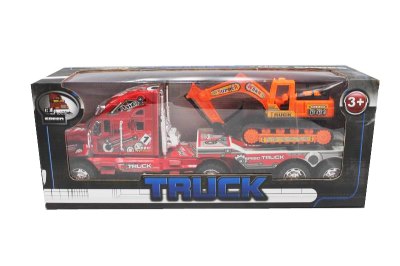 FRICTION TRUCK,W/FREE WAY CAR RED/BLUE/BLACK - HP1055347