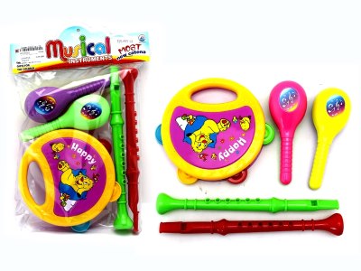INFANT MUSICAL INSTRUMENT，1 TAMBOURINE,2 FLUTES,2 HAMMERS - HP1055532