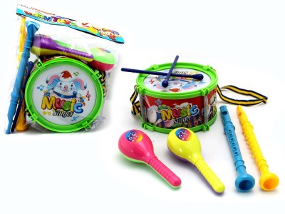 INFANT MUSICAL INSTRUMENT，1JAZZ DURM,2 FLUTES,2 HAMMER - HP1055533