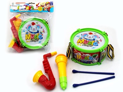 MUSICAL INSTRUMENT，1 JAZZ DRUM,1 SAXOPHONE,1 VOICE TUBE - HP1055534