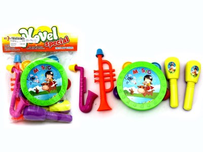 MUSICAL INSTRUMENT，1 TAMBOURINE,2 HAMMERS，1 SAXOPHONE，1 FLUTE - HP1055537