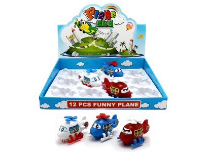 WIND UP PLANE 12PCS/DISPLAY BOX - HP1055560