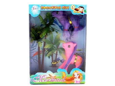 2PCS VINYL HORSE W/ACCESSORIES  - HP1055730