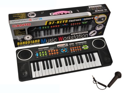 B/O ELECTRONIC KEYBOARD W/MICROPHONE，W/CHARGER - HP1056248