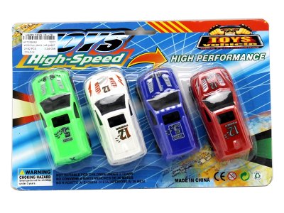 PULL BACK CAR RED/BLUE/GREEN/WHITE 2ASST - HP1056649