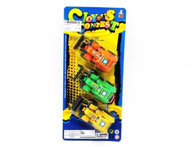 3PCS PULL BACK CONSTRUCTION CAR 4ASST 4COLOR - HP1056789
