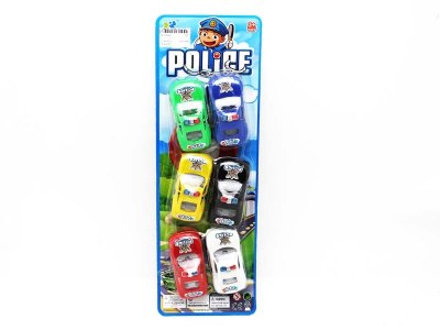 6PCS PULL BACK POLICE CAR  - HP1056827