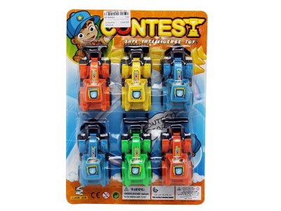 6PCS PULL BACK CONSTRUCTION CAR 4ASST 4COLOR - HP1056829