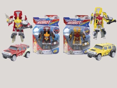TRANSFORMATIVE CAR W/LIGHT & SOUND YELLOW/RED - HP1056859