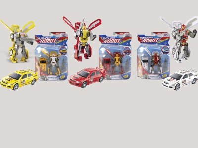 TRANSFORMATIVE CAR W/LIGHT & SOUND RED/YELLOW/WHITE - HP1056861