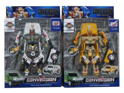 TRANSFORMATIVE CAR W/LIGHT & MUSIC YELLOW/WHITE W INCLUDED BUTTONCELL - HP1056865