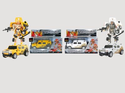 TRANSFORMATIVE CAR W/LIGHT & MUSIC YELLOW/WHITE W INCLUDED BUTTONCELL - HP1056874