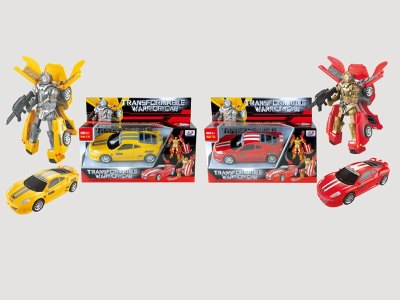 TRANSFORMATIVE CAR W/LIGHT & MUSIC YELLOW/RED INCLUDED BUTTONCELL - HP1056876