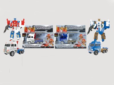 TRANSFORMATIVE CAR W/LIGHT & MUSIC BLUE/WHITE INCLUDED BUTTONCELL - HP1056879