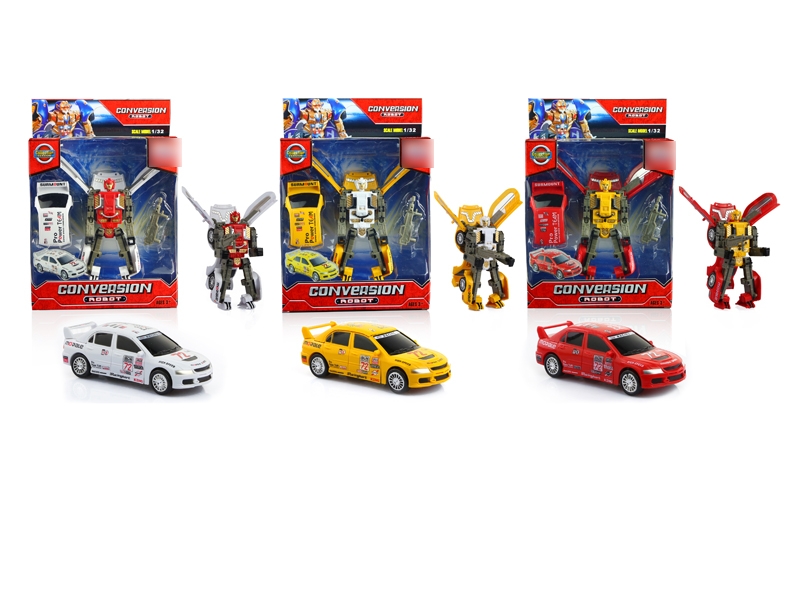 TRANSFORMATIVE CAR W/LIGHT&SOUND YELLOW/WHITE/RED INCLUDED BUTTONCELL - HP1056883