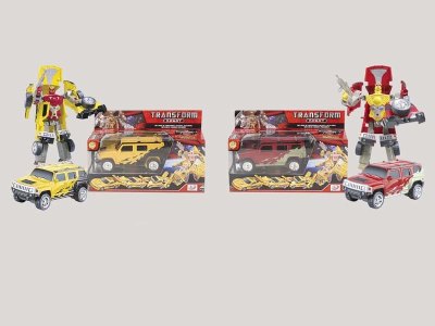 TRANSFORMATIVE CAR W/LIGHT & SOUND YELLOW/RED INCLUDED BUTTONCELL - HP1056885