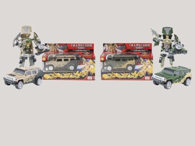 TRANSFORMATIVE CAR W/LIGHT & SOUND ARMY GREEN/SAND COLOR INCLUDED BUTTONCELL - HP1056886