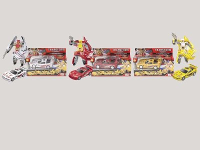 TRANSFORMATIVE CAR W/LIGHT & SOUND YELLOW/WHITE INCLUDED BUTTONCELL - HP1056888