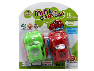 2PCS PULL BACK CARTOON CAR  - HP1057644