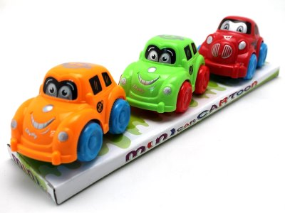 3PCS PULL BACK CARTOON CAR  - HP1057646