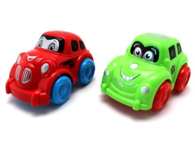 PULL BACK CARTOON CAR  RED/GREEN/BLUE/YELLOW - HP1057647