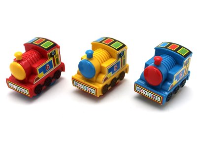 PULL BACK CARTOON TRAIN  RED/BLUE/YELLOW - HP1057648