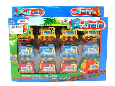 PULL BACK CARTOON TRAIN  12PCS  - HP1057649