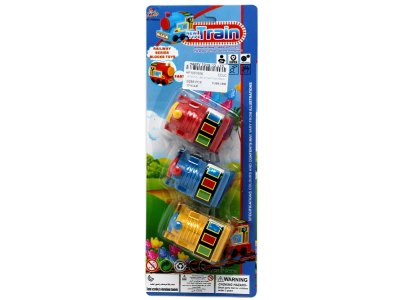 3PCS PULL BACK CARTOON TRAIN   - HP1057656