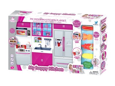 COOKING SET W/LIGHT & MUSIC & 3*AG13 - HP1057774