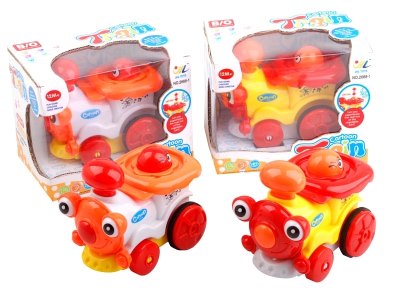 B/O CARTOON TRAIN W/LIGHT & MUSIC & BUMP AND GO  - HP1057812