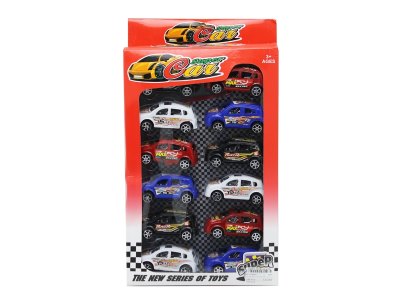 12PCS PULL BACK CAR RED/BLUE/BLACK/WHITE 4ASST - HP1058067