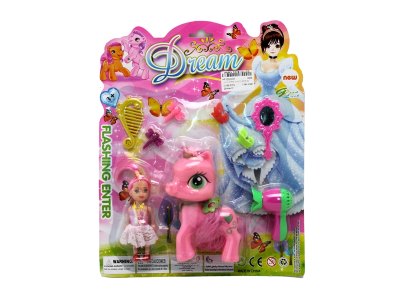 VINYL HORSE W/ACCESSORIES  - HP1058305