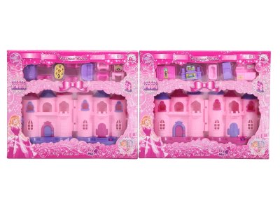 CASTLE & FURNITURE W/LIGHT & MUSIC INCLUDED BUTTONCELL 2ASST - HP1059305