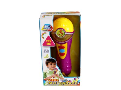 MICROPHONE W/LIGHT & MUSIC INCLUDED BUTTONCELL - HP1059339