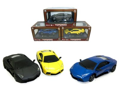 1:24回力合金车带灯光音乐 包电 黑蓝黄3色混装 - HP1059398