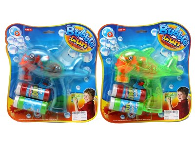 FRICTION BUBBLE GUN W/LIGHT RED/BLUE - HP1059498