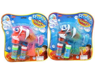 FRICTION BUBBLE GUN W/LIGHT RED/BLUE - HP1059500