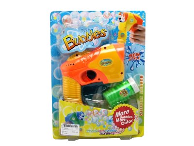 B/O BUBBLE GUN W/LIGHT & MUSIC RED/YELLOW - HP1059502
