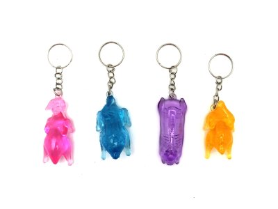 4PCS VINYL POULTRY W/KEY CHAIN - HP1061077