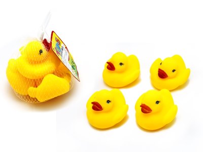 4PCS 7.5CM VINYL DUCKS  - HP1061417