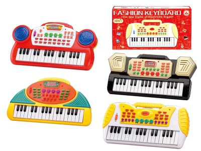 B/O ELECTRONIC KEYBOARD /RED/YELLOW/BLACK/WHITE 4ASST - HP1061481