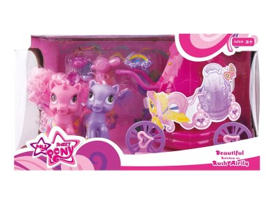 2PCS VINYL HORSE W/ACCESSORIES  - HP1061650