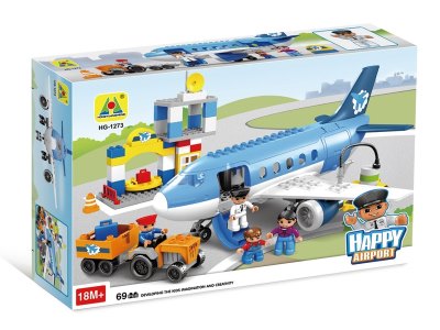 开心飞机场积木 69PCS - HP1062121