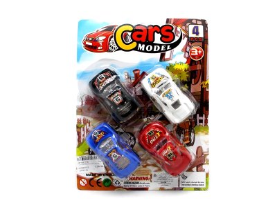 4只装回力赛车 红白黑蓝4色4款混装 - HP1062216