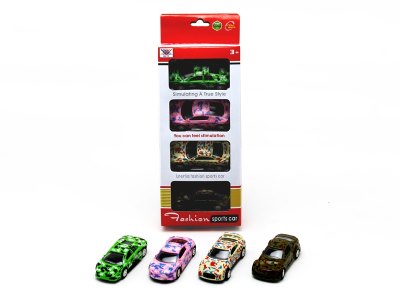 4只装1:50回力合金车 - HP1062465