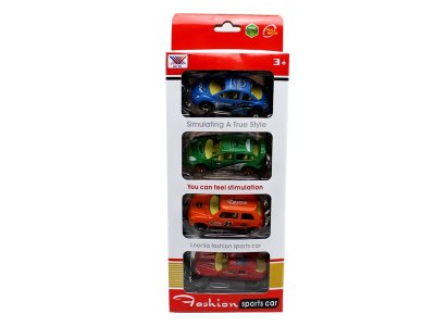 4只装1:64回力合金车 - HP1062469