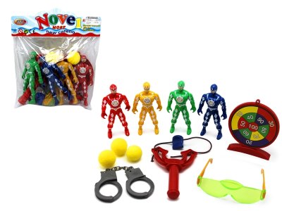 4PCS SUPER WARRIORS SET W/LIGHT & ACCESSORIES - HP1062724