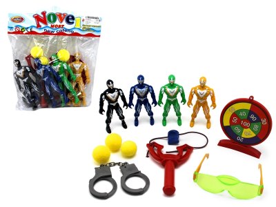 4PCS SUPER WARRIORS SET W/LIGHT & ACCESSORIES - HP1062727