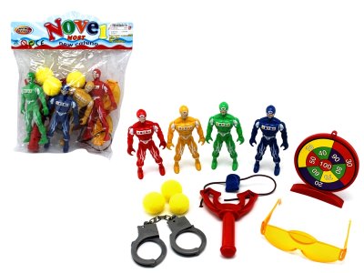 4PCS SUPER WARRIORS SET W/LIGHT & ACCESSORIES - HP1062729